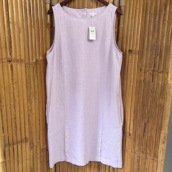 J. Jill Dresses & Skirts - J. Jill Sleeveless Linen Dress in Lavender Size XL. NWT